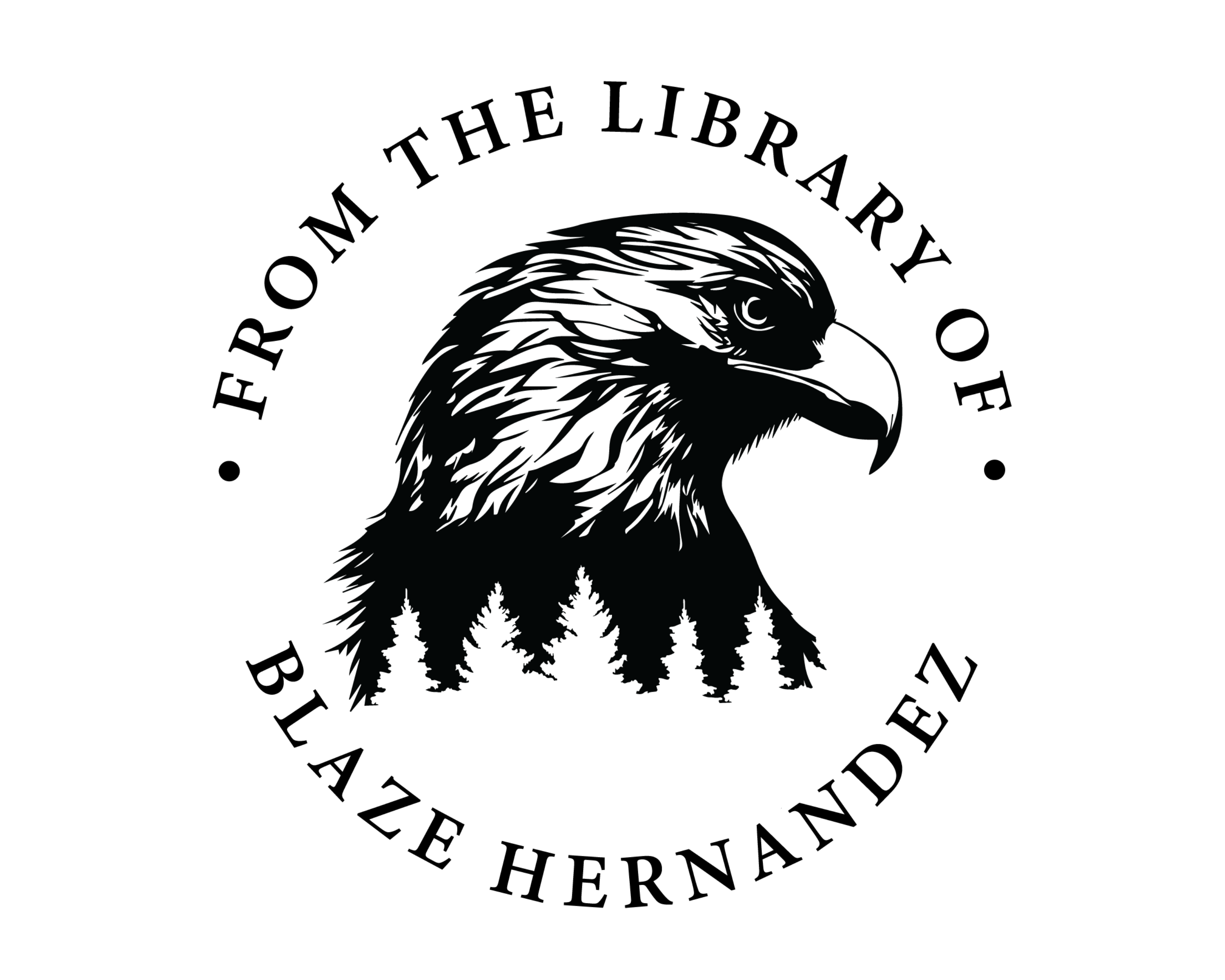 Birds Custom Name Book Stamp - JL-JUNGLE20