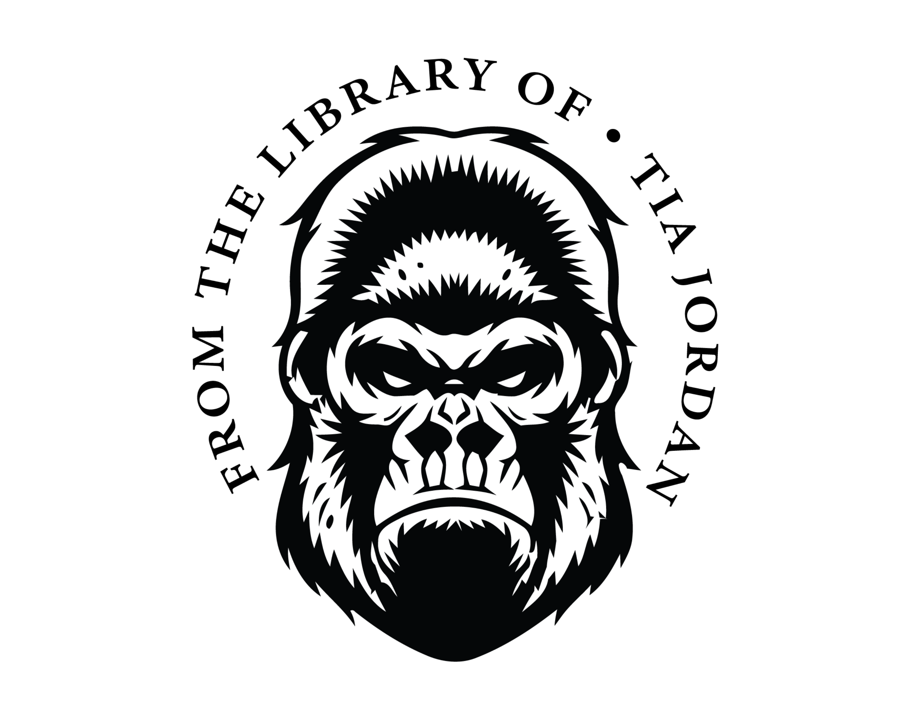 Animals Custom Name Book Stamp - JL-JUNGLE4