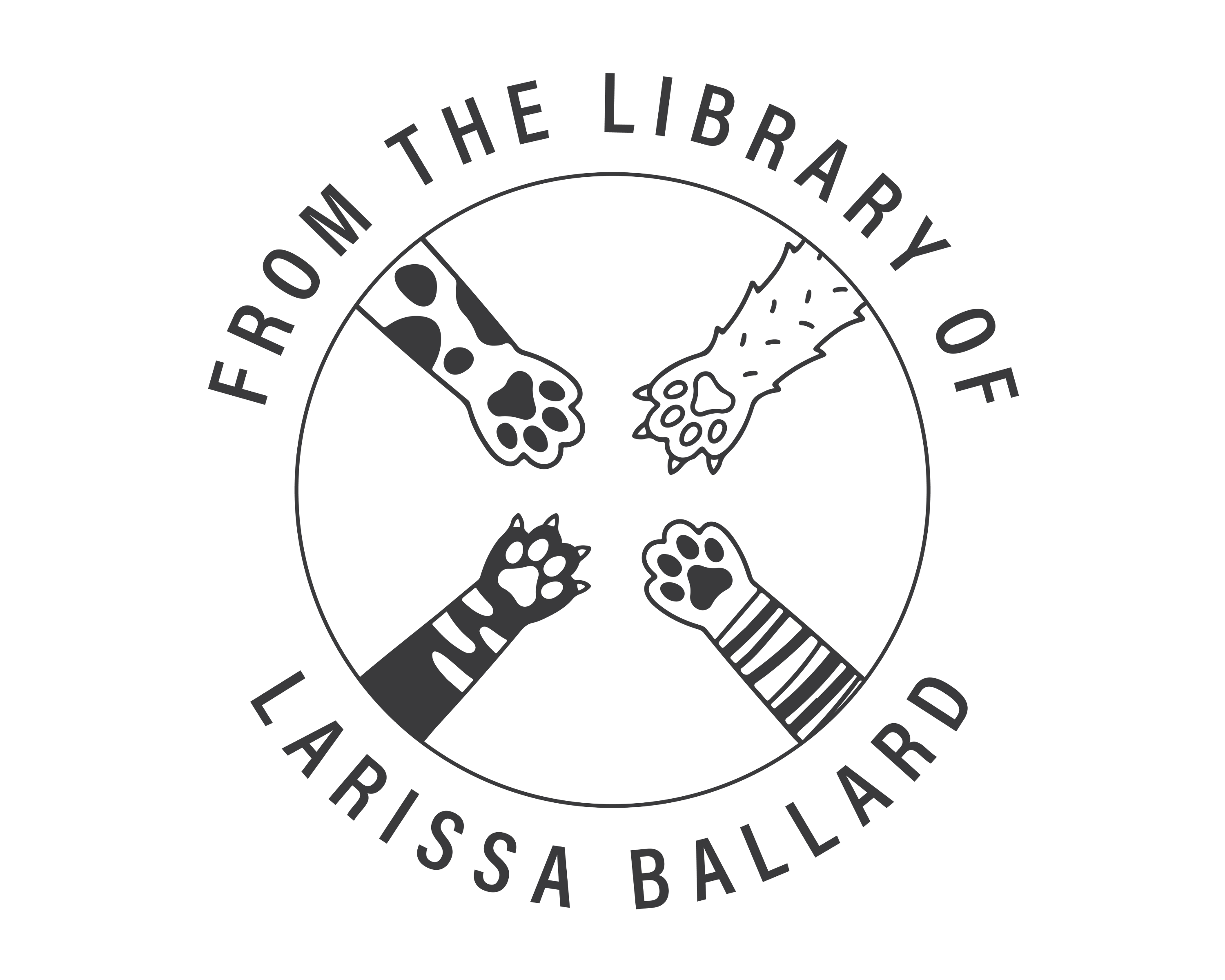 Dog Custom Name Book Stamp - JL-PAW12