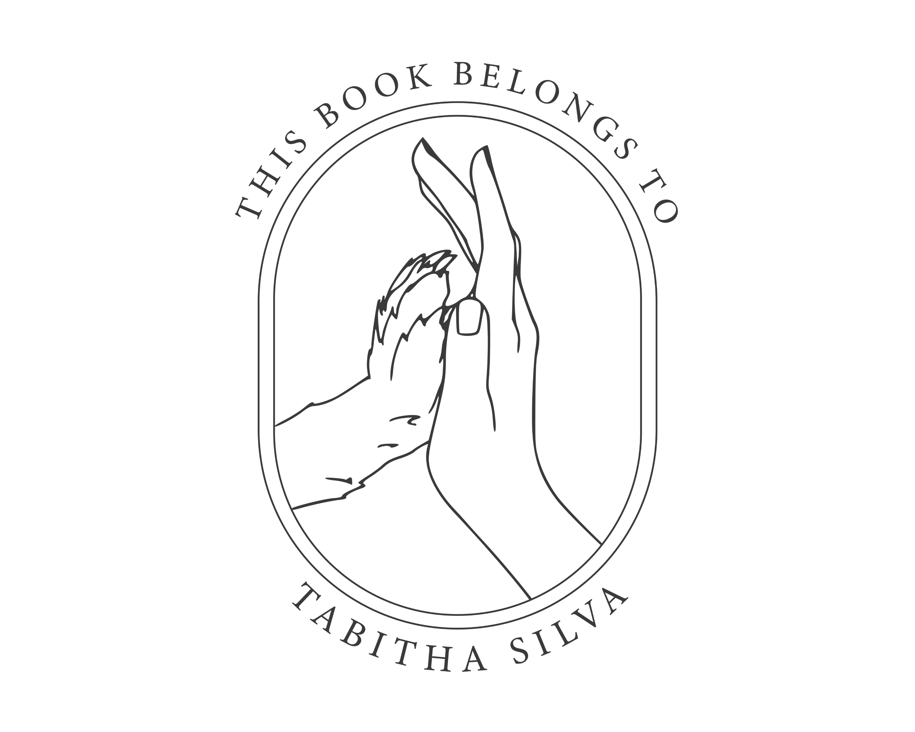 Dog Custom Name Book Stamp - JL-PAW7