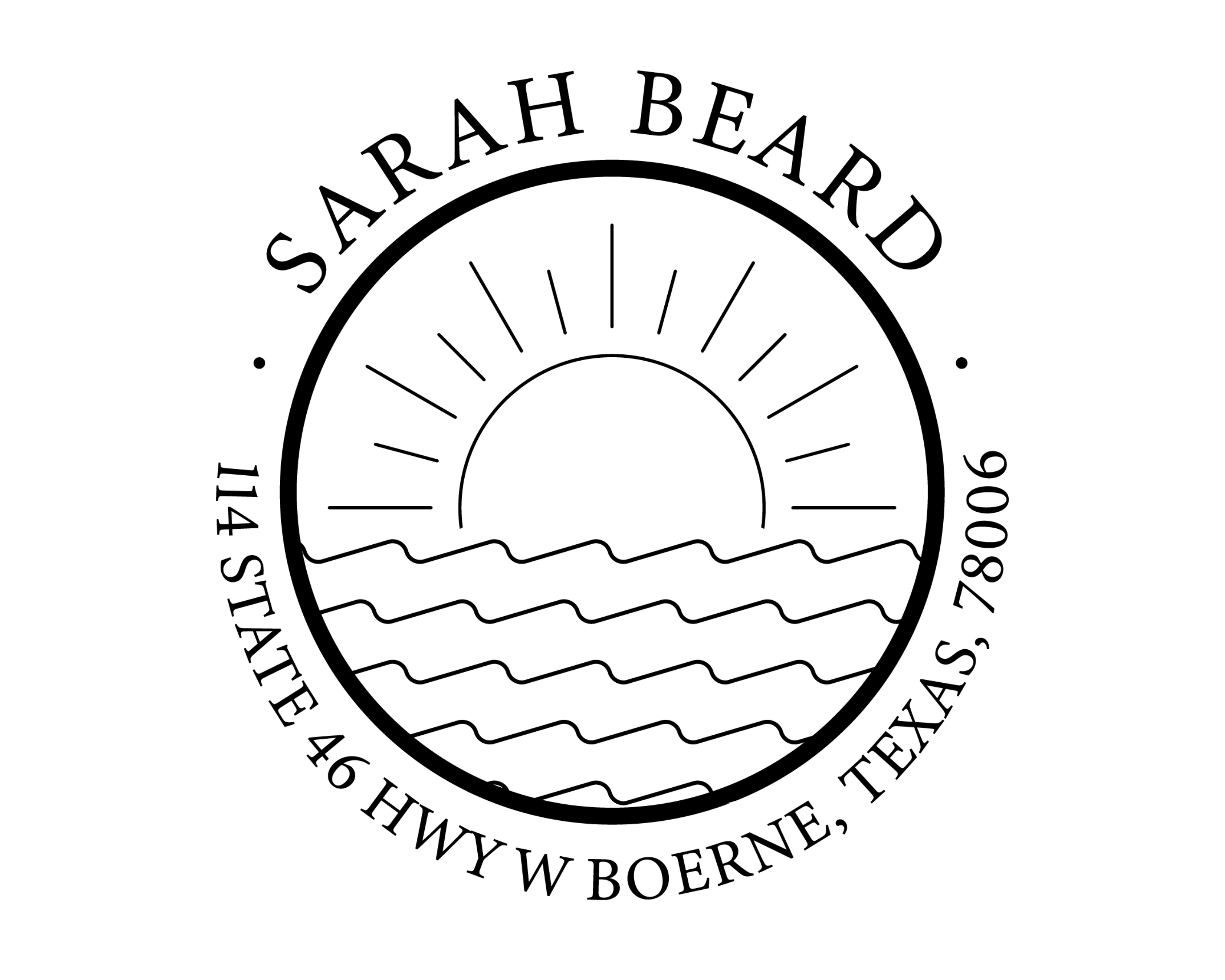 Beach Custom Name Book Stamp - JL-ROADD20