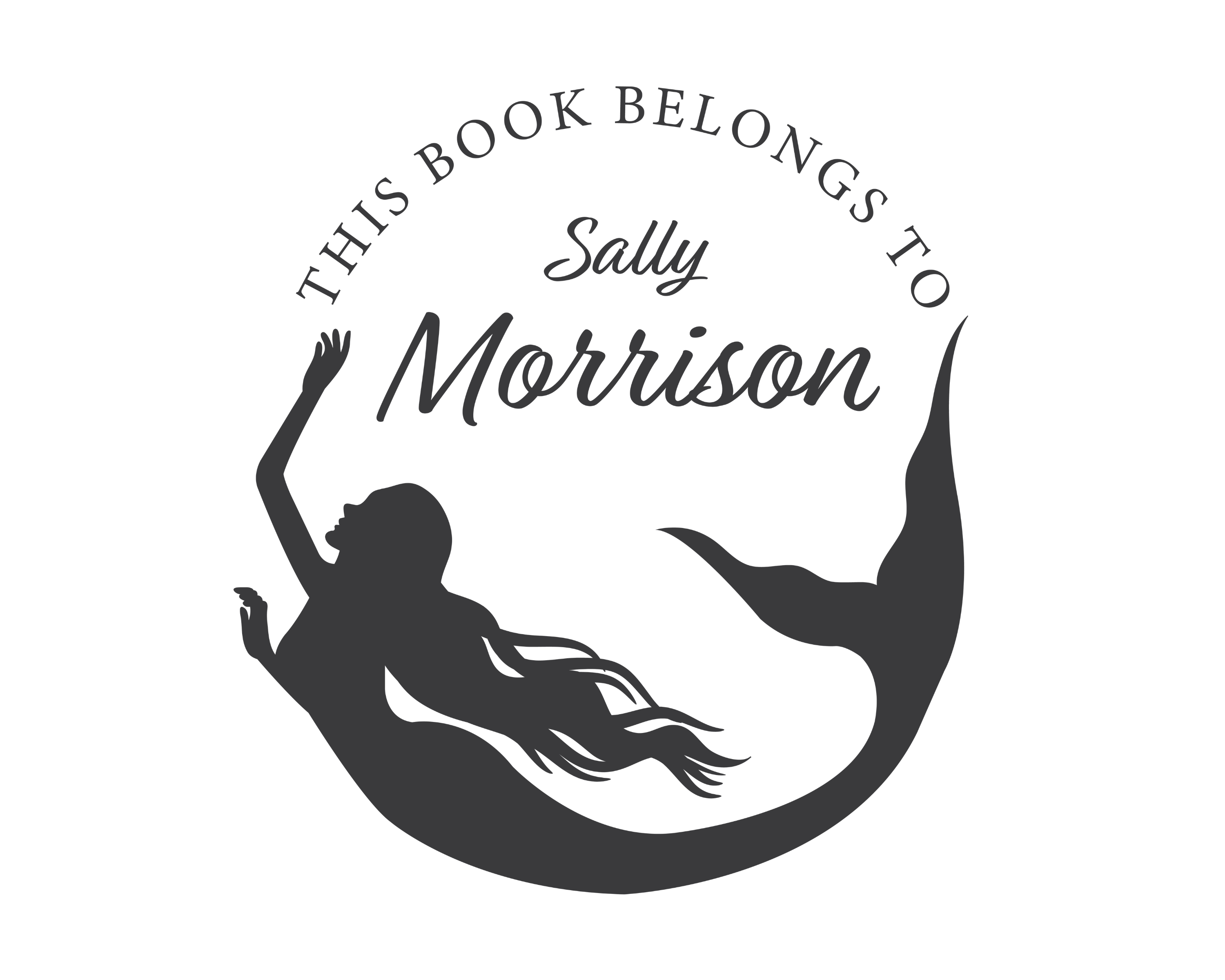 Girl Custom Name Book Stamp - JL-SL20