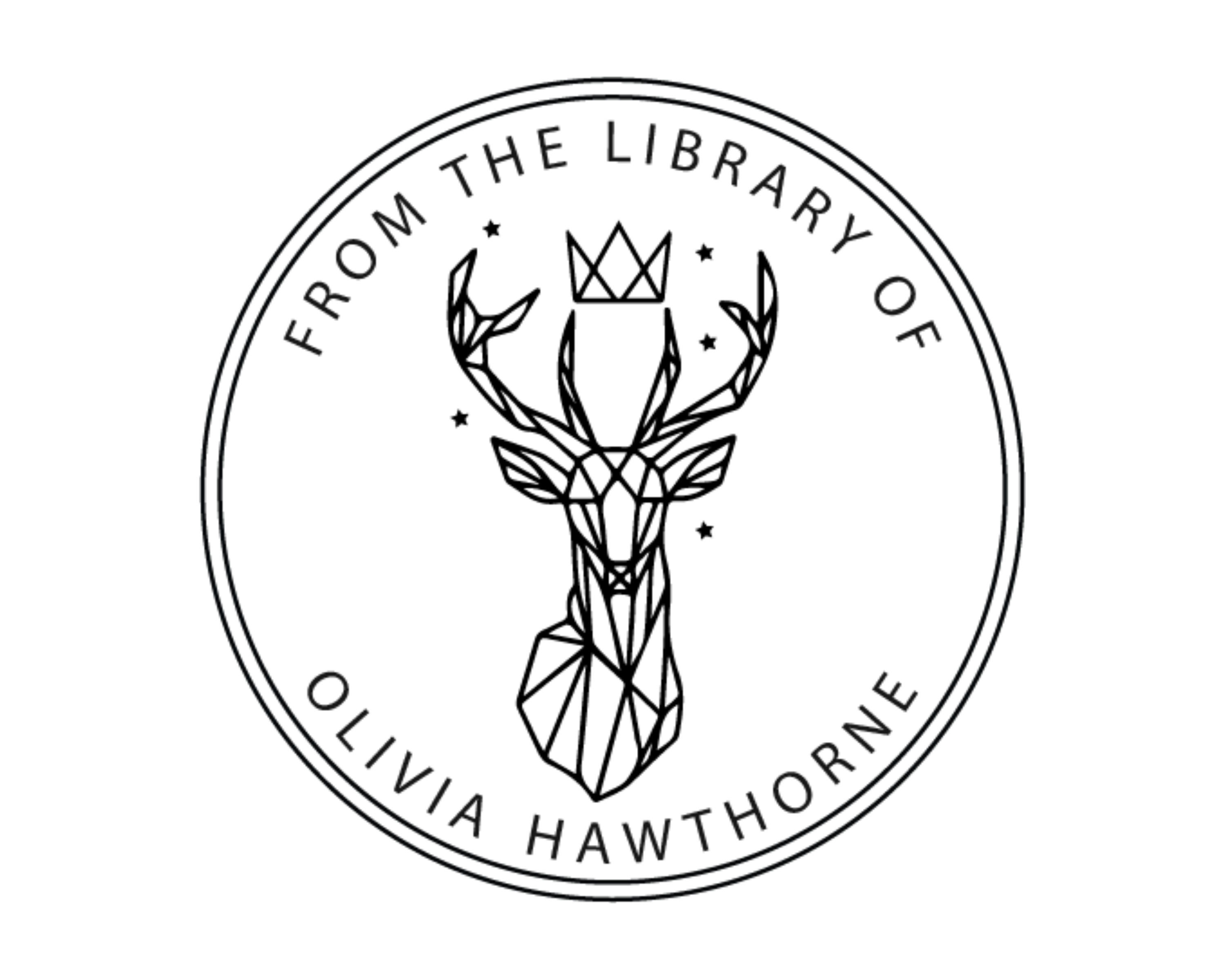 Animals Custom Name Book Stamp - Olivia 8