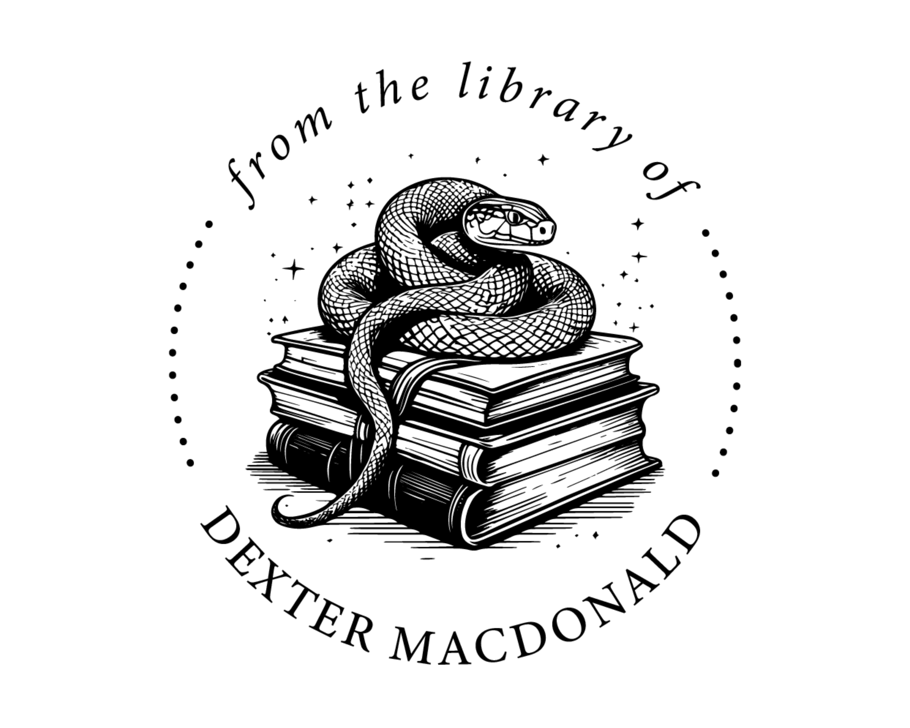 Animals Custom Name Book Stamp - RBS-12