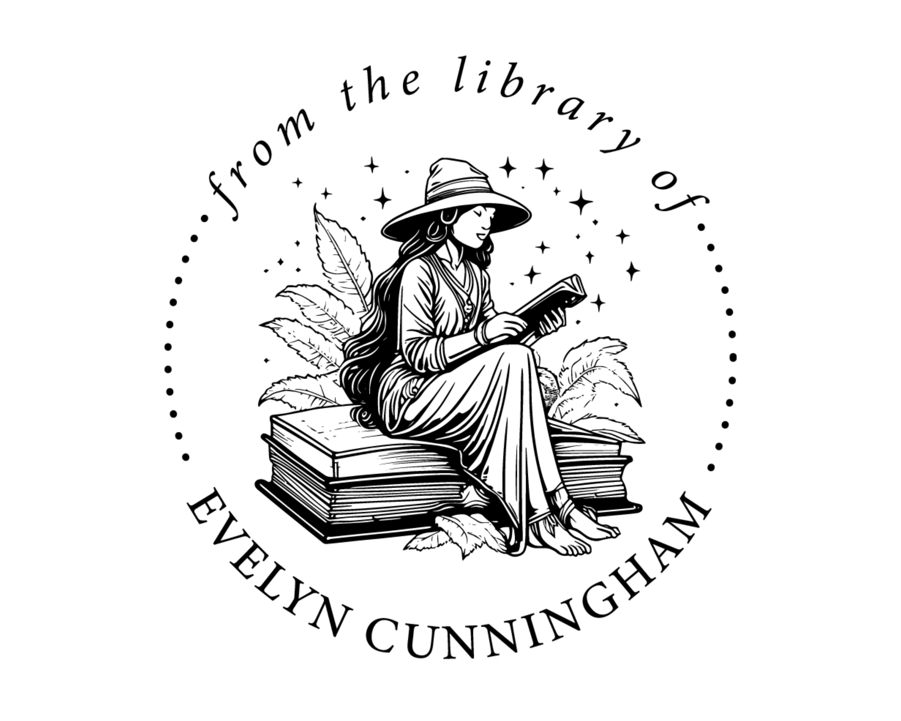 Girl Custom Name Book Stamp - RBS-7