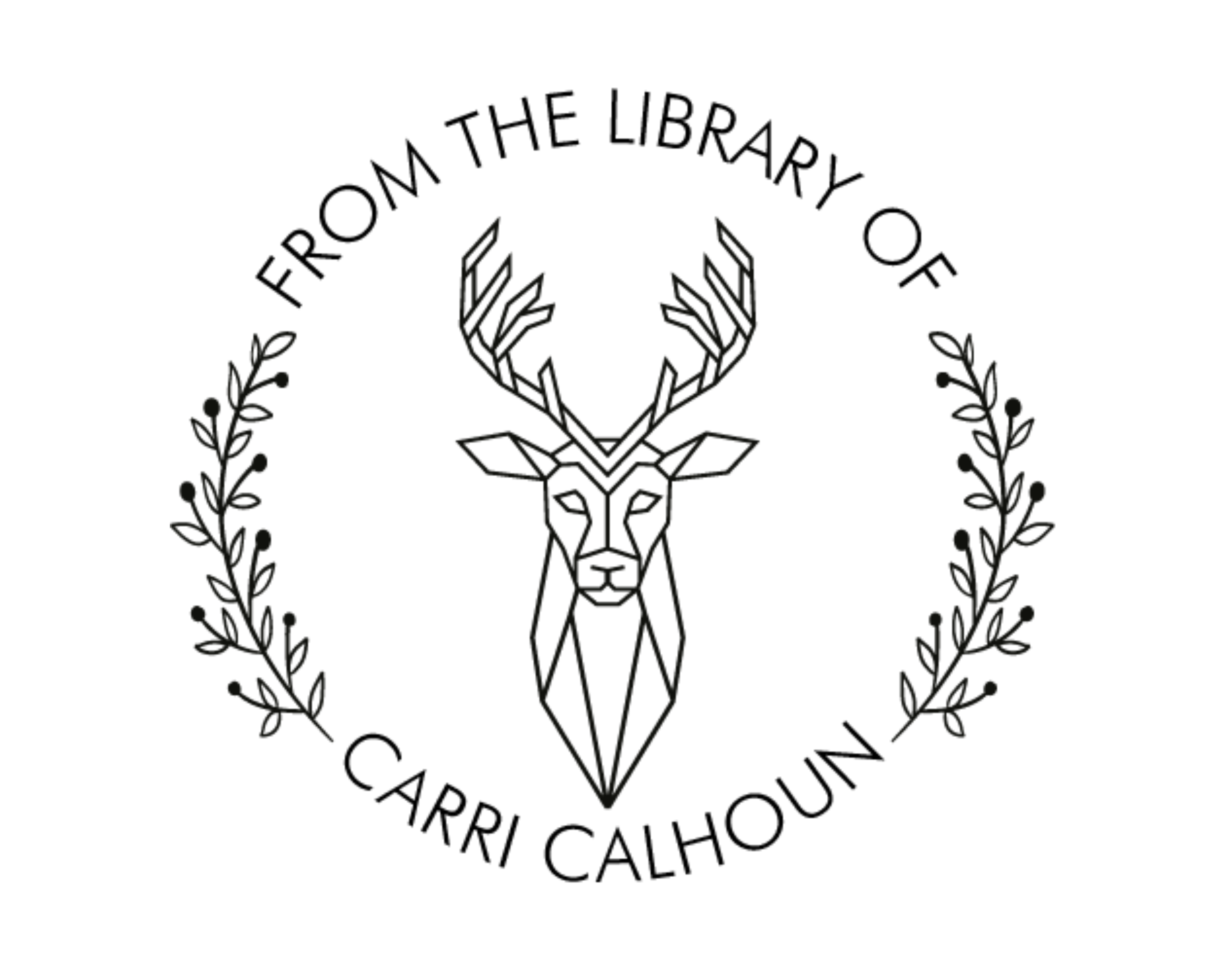 Animals Custom Name Book Stamp - RNDBK-5