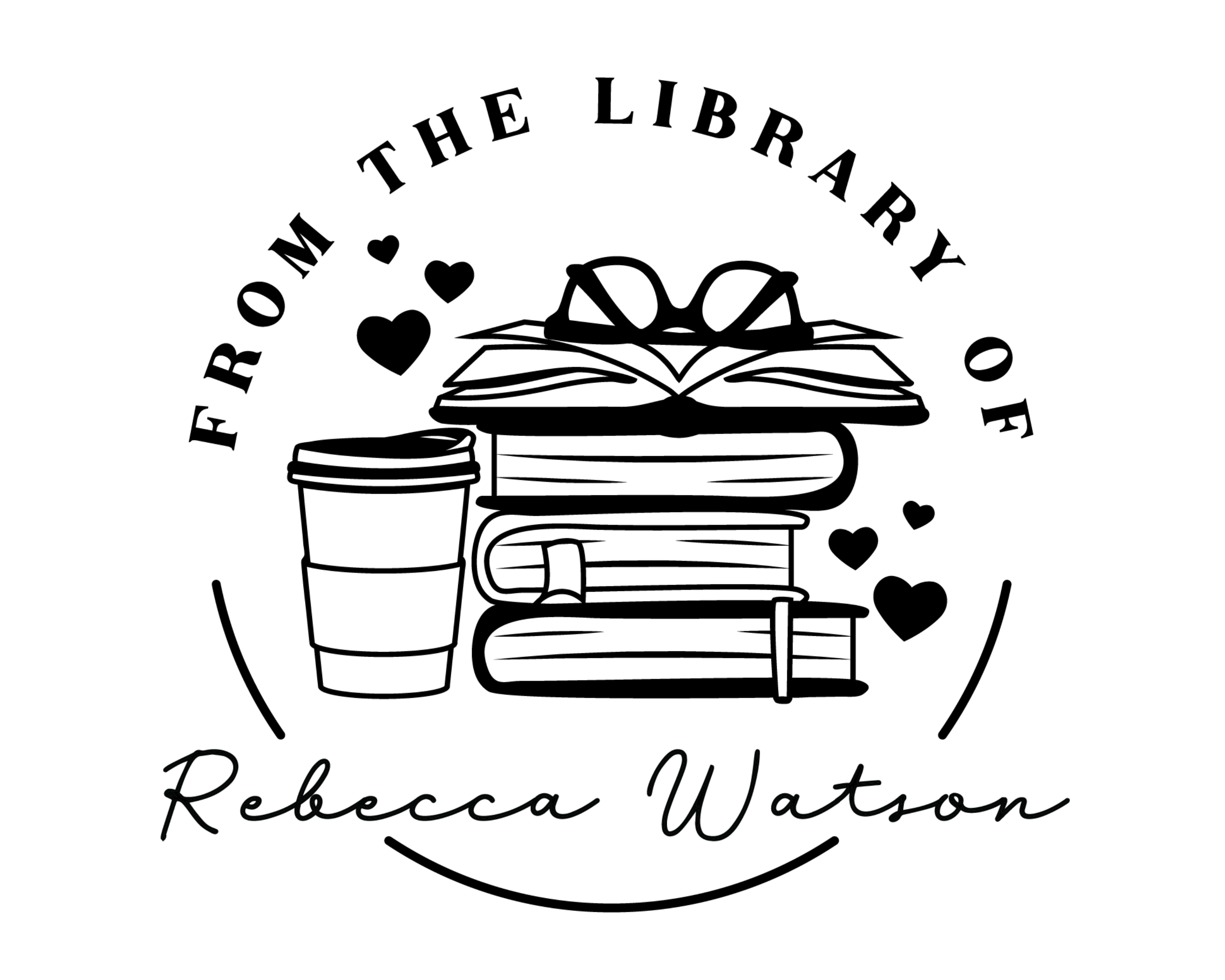 Coffee Custom Name Book Stamp - STF-13