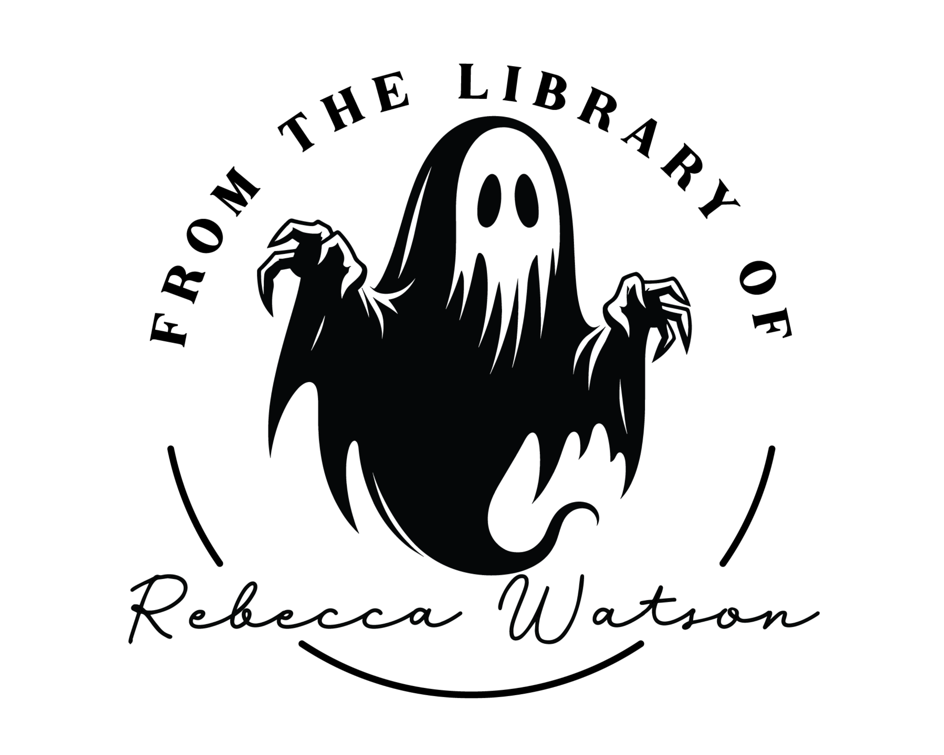 Halloween Custom Name Book Stamp - STF-5