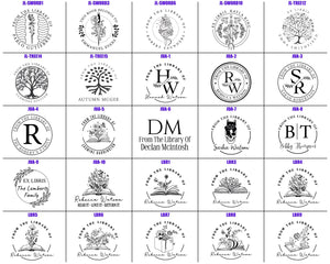 Tree Custom Book Embosser or Library Stamp – Personalised Gift