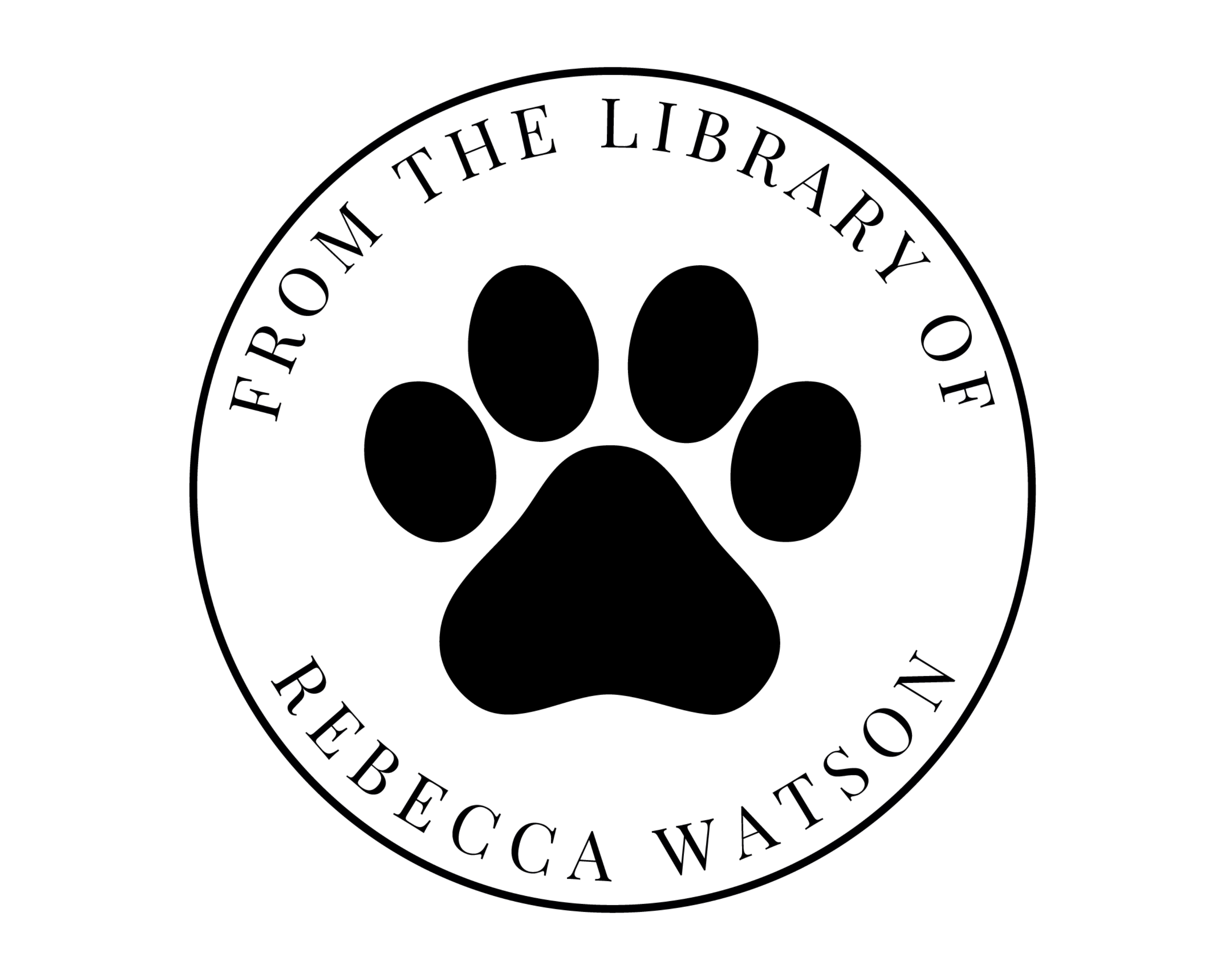 Dog Custom Name Book Stamp - TOL-13