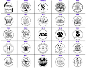 Tree Custom Book Embosser or Library Stamp – Personalised Gift