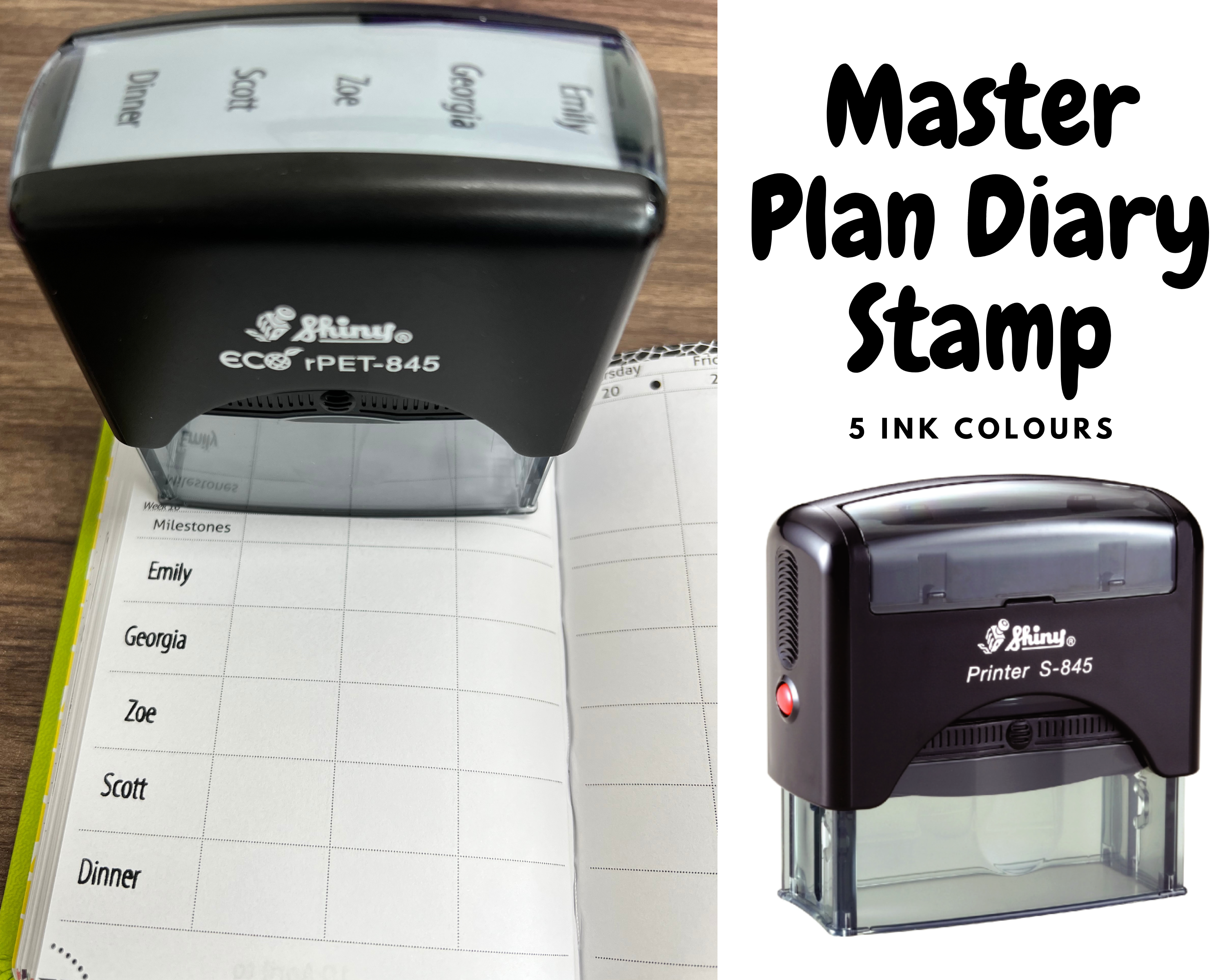 Custom Master Plan Diary Stamp