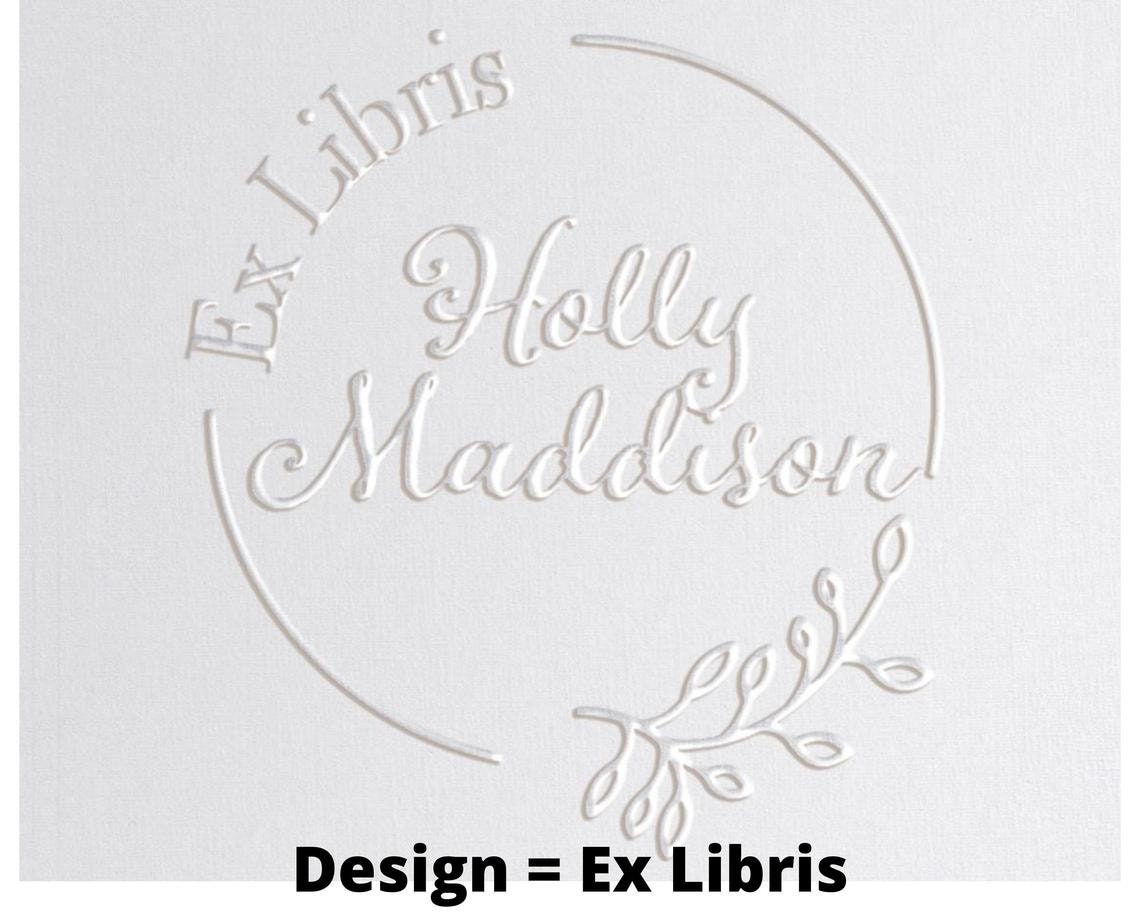 Embossed Graphics Library Custom Library Book Embosser - Glasses – Stampful