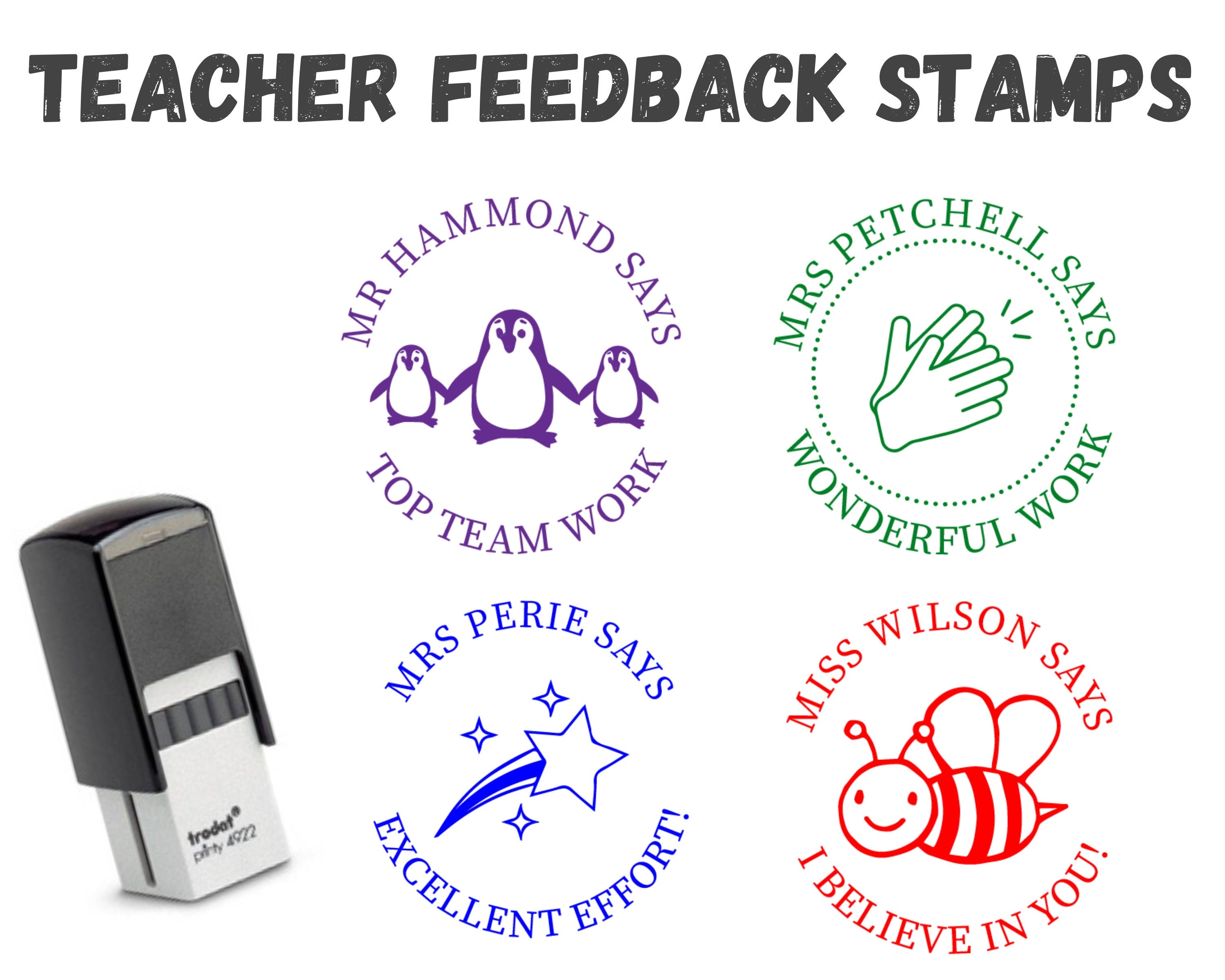 Custom Teacher Feedback Stamp