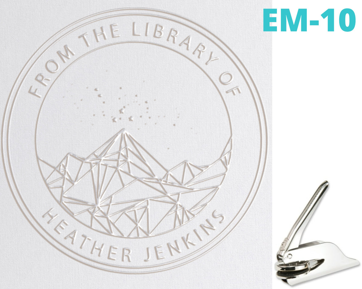 Custom Library Book Embosser - Initials – Stampful