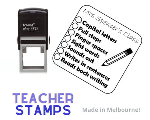 Teacher Writing Checklist Stamp