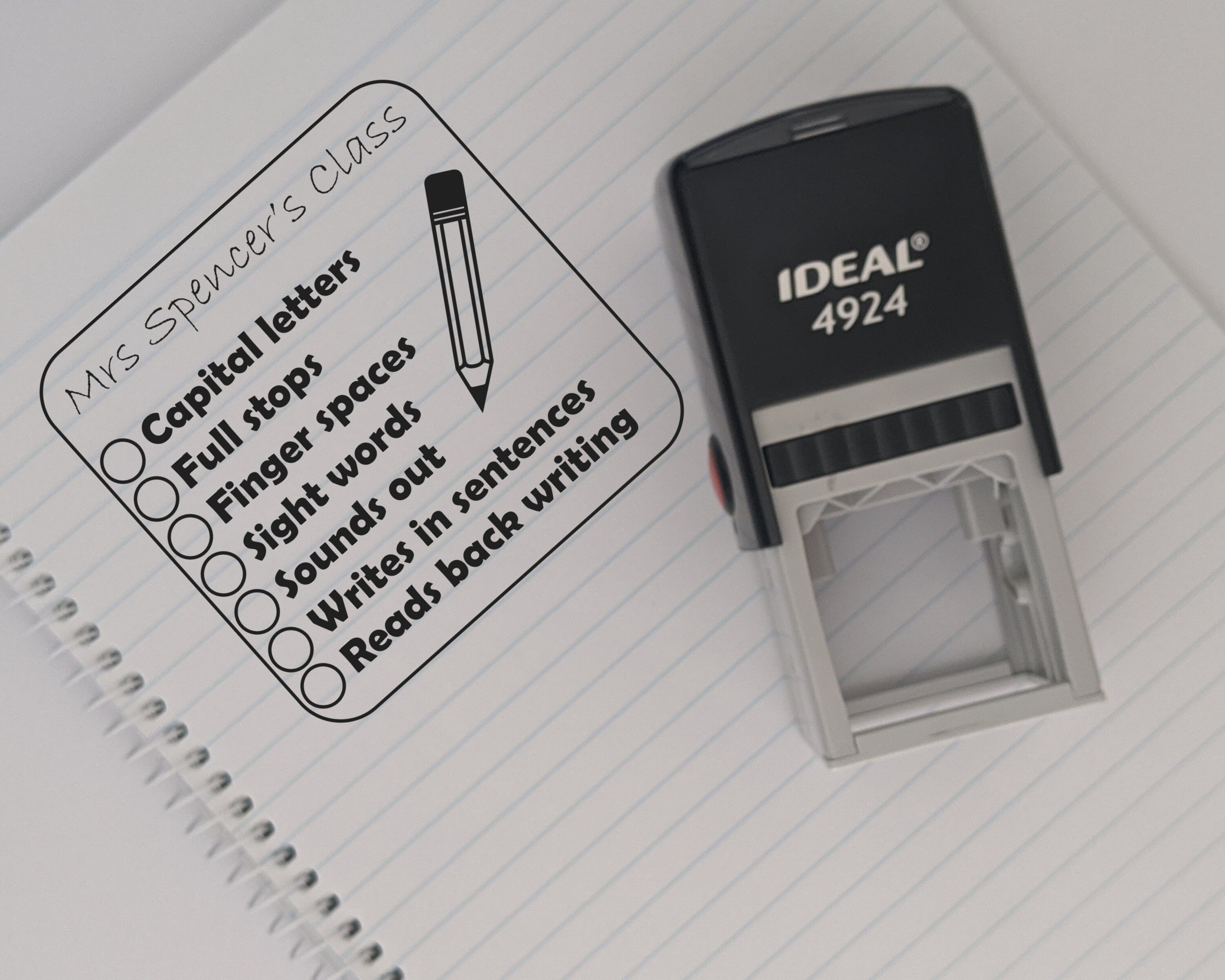 Writing Target Stamps Teacher Writing Checklist Stamp – Stampful