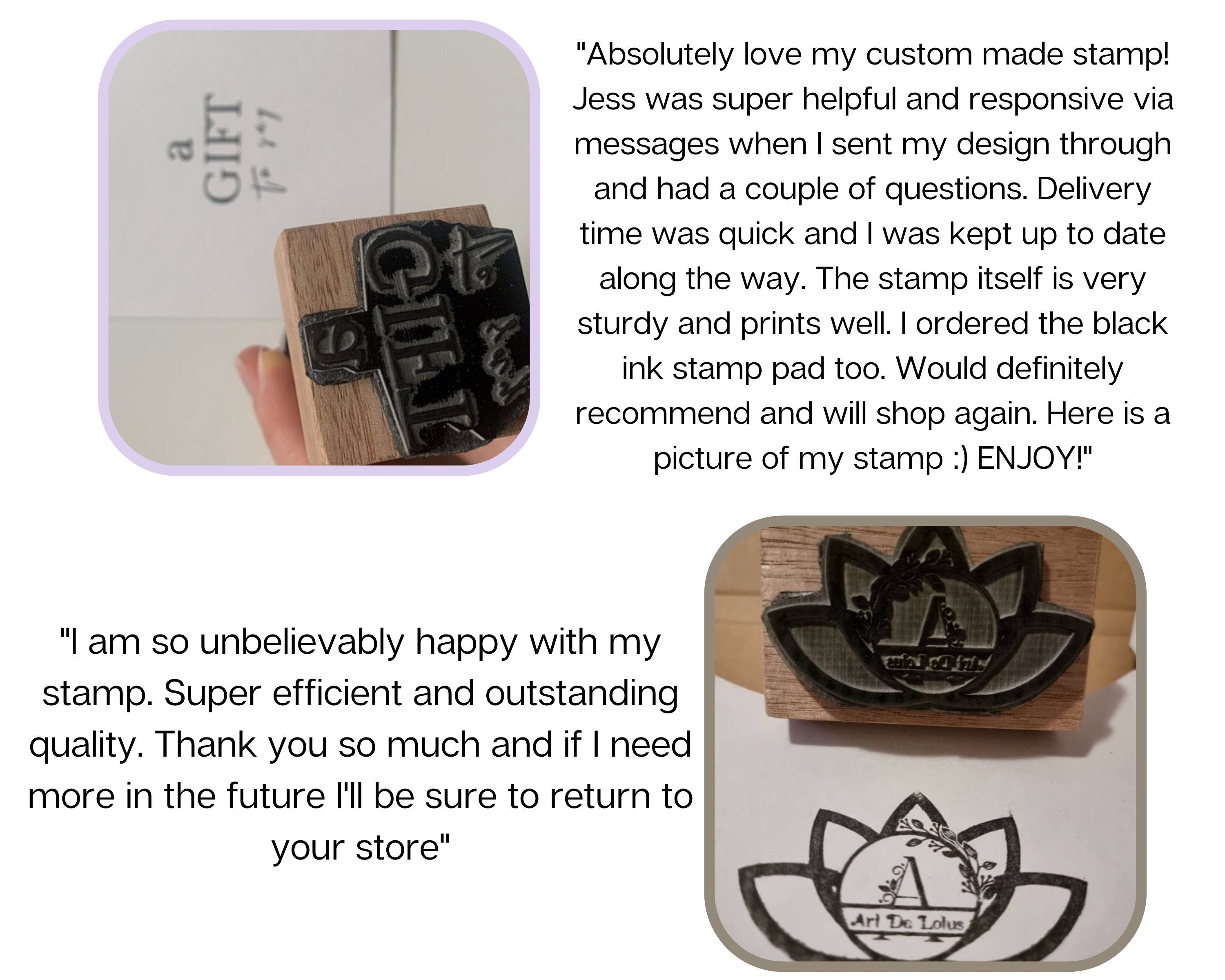 Custom Rubber Stamp with Logo Text,12 Sizes Personalized Stamps with Logo-Create Your Own Stamp for Return Address Stamp|Teacher Stamps|Business