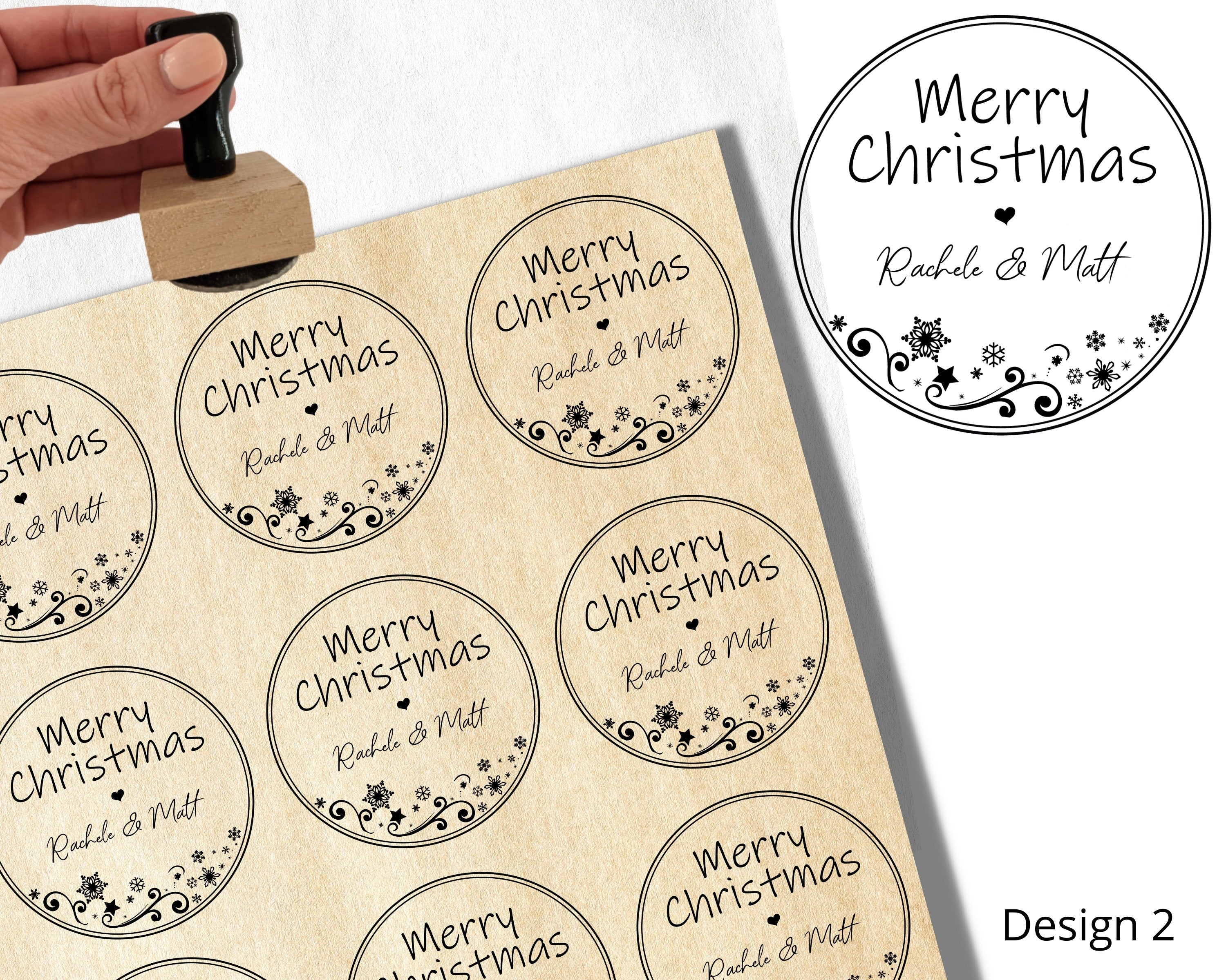 Personalised Gift Tag Stamp