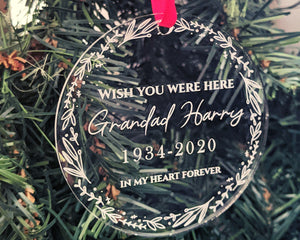 Memorial Christmas Ornament